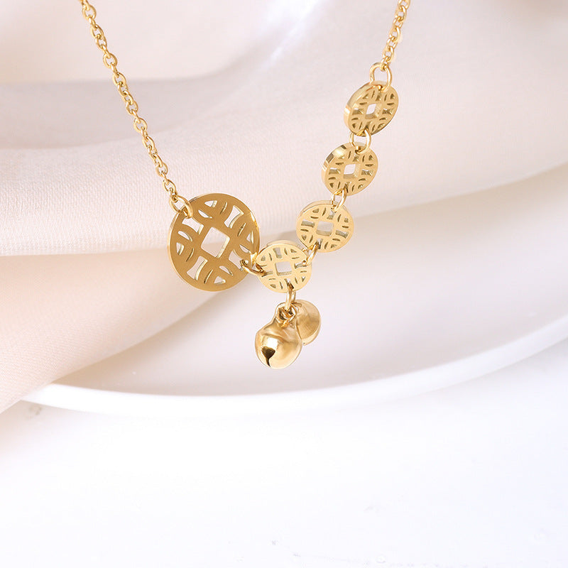 Wholesale Titanium Steel 18k Gold Copper Coin Ankles